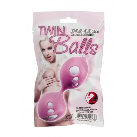 Kulki-Twin Balls ros/wei-Wibrator