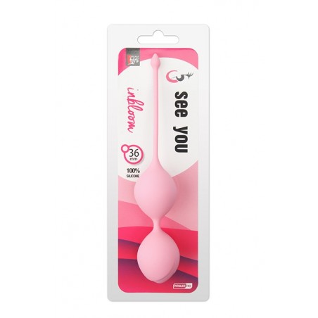 Kulki-SEE YOU IN BLOOM DUO BALLS 36MM PINK