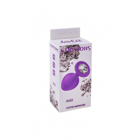 Plug-Anal Plug Emotions Cutie Medium Purple clear crystal
