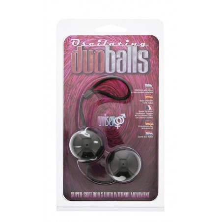Kulki-MARBILIZED DUO BALLS - BLACK
