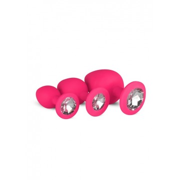 Plug-Diamond Plug Set-Pink