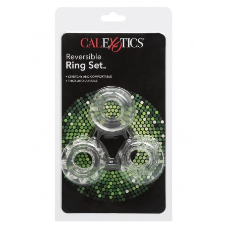Pierścień-REVERSIBLE RING SET CLEAR