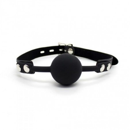 Knebel-Ball Gag + Block (nero)