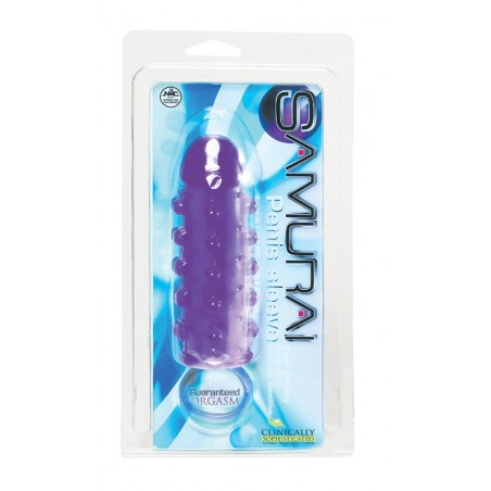Stymulator-SAMURAI PENIS SLEEVE PURPLE