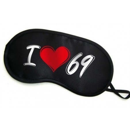 Maska- Opaska na oczy "I LOVE 69"