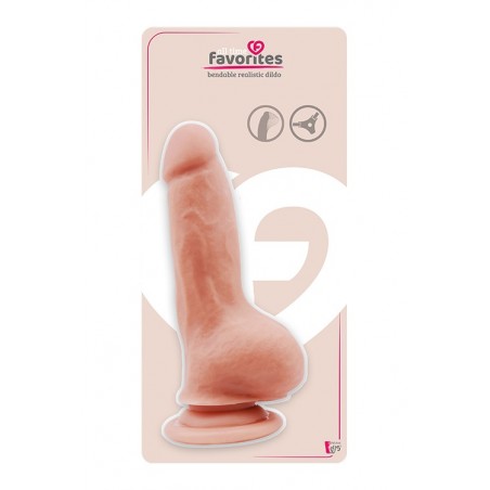 ALL TIME FAVORITES BENDABLE DILDO FLESH