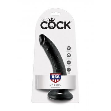 Dildo-COCK 7 INCH BLACK