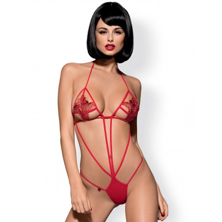 Bielizna - Luiza body czerwone S/M