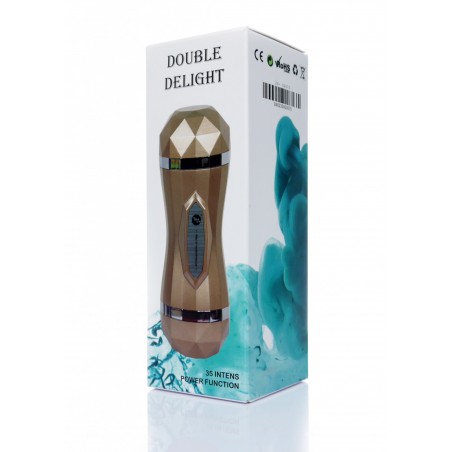 Masturbator-Vagina Double Delight 35 function USB