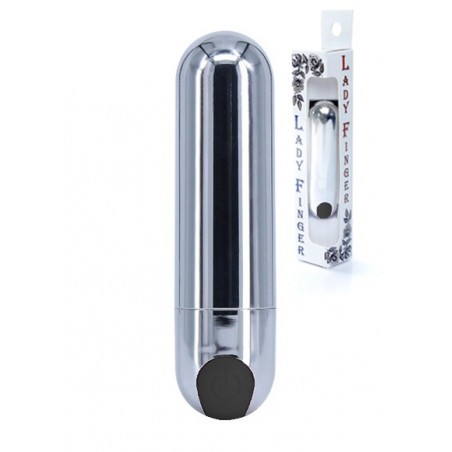 Wibrator-Strong Bullet Vibrator Silver/Black USB 10 Function