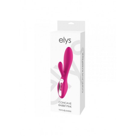 Wibrator-VIBRATORE RABBIT ELYS - CONCAVE RABBIT PINK