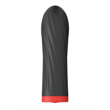 Stymulator-Rechargeable Silicone Touch Vibrator USB 10 Functions - Black
