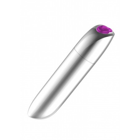 Stymulator-Rechargeable Powerful Bullet Vibrator USB 20 Functions - Silver