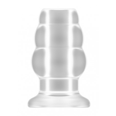 No.51 - Large Hollow Tunnel Butt Plug - 5 Inch - Translucent