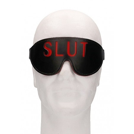 Ouch! Blindfold - SLUT - Black