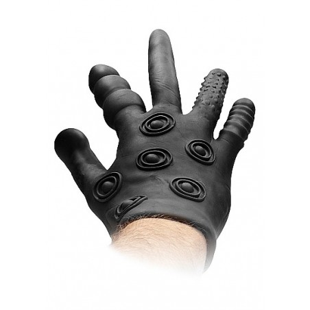 Silicone Stimulation Glove - Black
