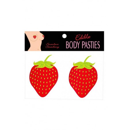 Słodycze-EDIBLE BODY PASTIES STRAWBERRY